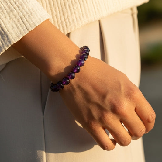 Certified Amethyst Bracelet