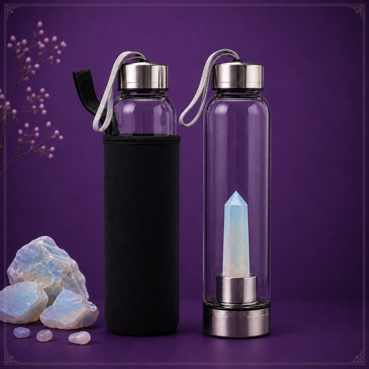 Opalite Crystal Water Bottle