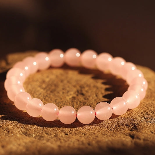 Rose Quartz Stone Bracelet for Women | Enhances Self-Love & Reduces Stress | Certified Gemstone