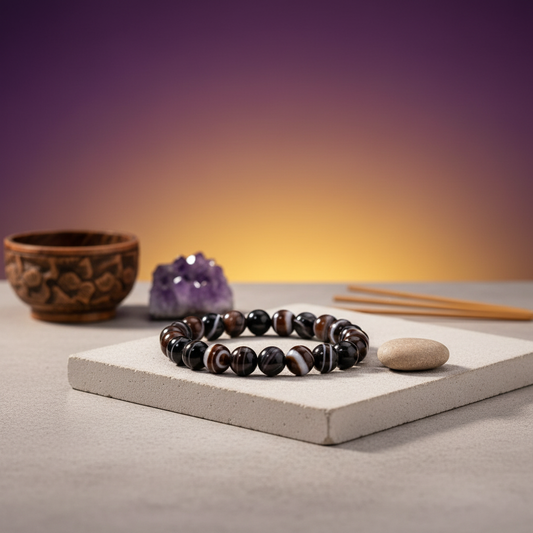 Original Sulemani Stone Bracelet โ Protects from Black Magic & Evil Eye | Enhances Focus & Confidence | Certified Gemstone