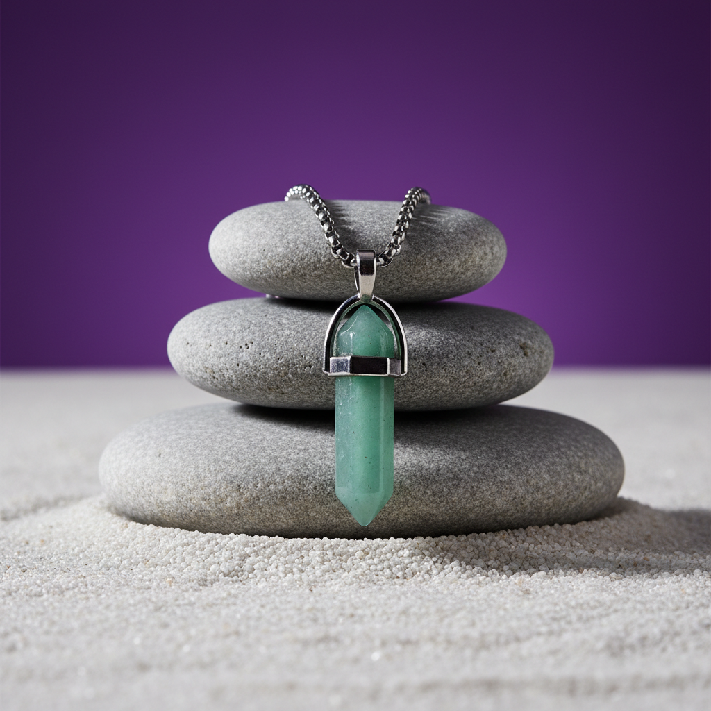 Green Aventurine Pencil Pendant