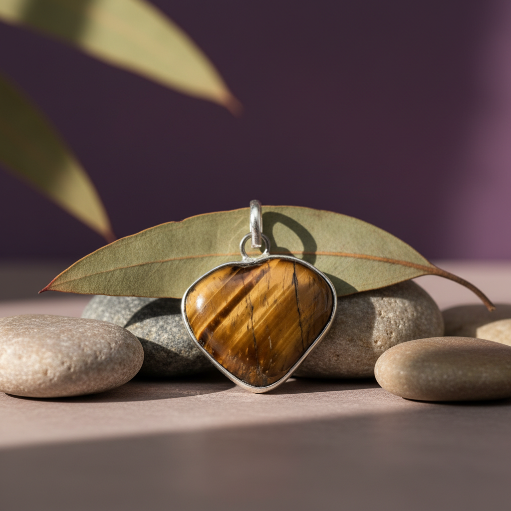 Tiger Eye Heart Necklace