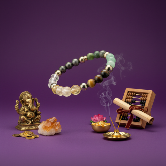 Dhanyog Bracelet Attracts Energy for Business Growth (With Certificate)