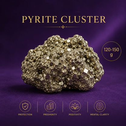 Certified Natural Raw Pyrite Stone for Wealth & Business Luck