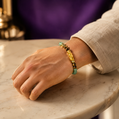Money Magnet Bracelet  - Buy 1 Get 1 with Free Raw Selenite Plate