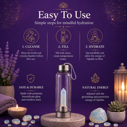 Opalite Crystal Water Bottle