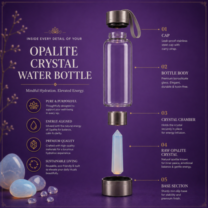 Opalite Crystal Water Bottle