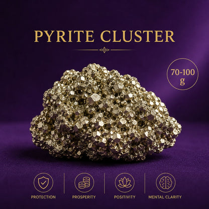 Certified Natural Raw Pyrite Stone for Wealth & Business Luck