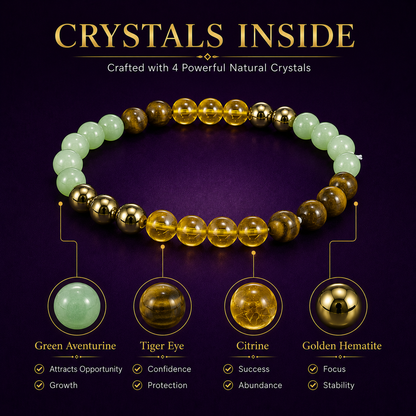 Money Magnet Bracelet  - Buy 1 Get 1 with Free Raw Selenite Plate
