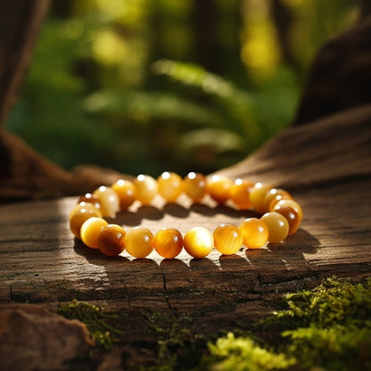 Certified Cat’s Eye Bracelet for Protection, Intuition & Good Fortune | Shields from Evil Eye | With Certificate