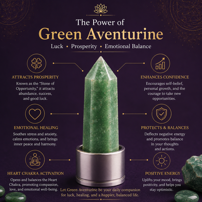 Green Aventurine Crystal Water Bottle
