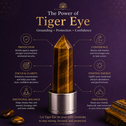 Tiger Eye Crystal Water Bottle
