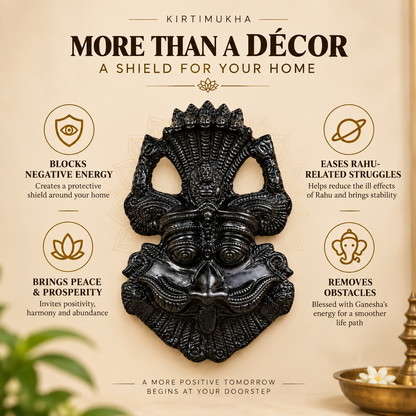 Kirtimukha with Free Pyrite Tortoise | Protection & Prosperity Set