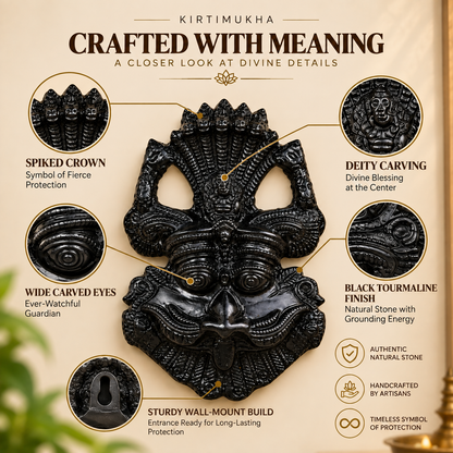 Kirtimukha Black Tourmaline Protection Kavach