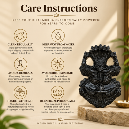 Kirtimukha Black Tourmaline Protection Kavach