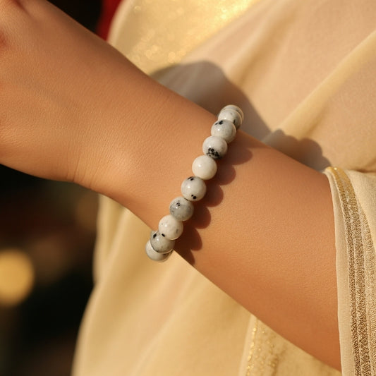 Moonstone & Amethyst Crystal Bracelet Combo