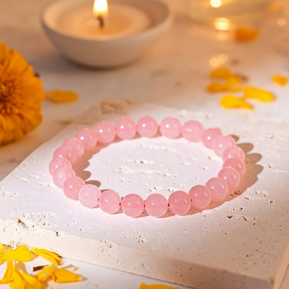 Pink Rose Quartz Bracelet
