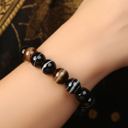 Multi-Stone Protection Bracelet – Black Tourmaline, Tiger Eye & Sulemani