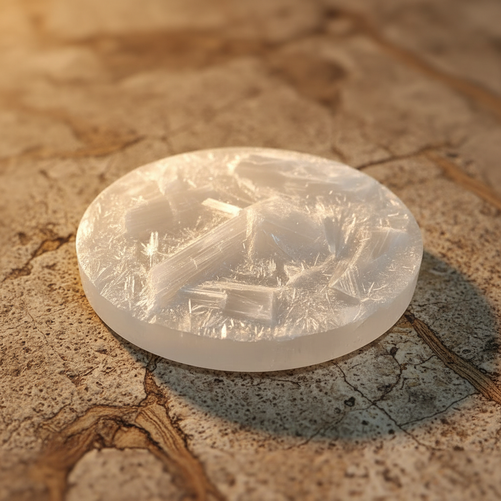 Pyrire Bracelet with Raw Selenite Plante Combo