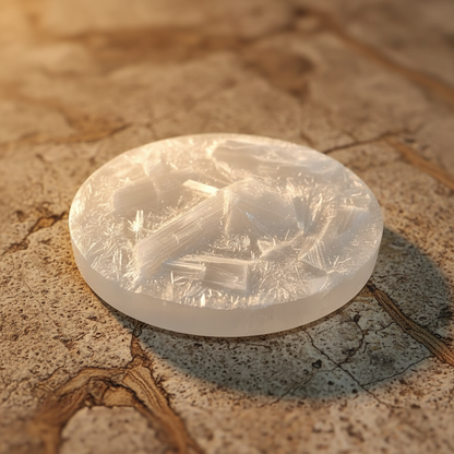 Pyrire Bracelet with Raw Selenite Plante Combo