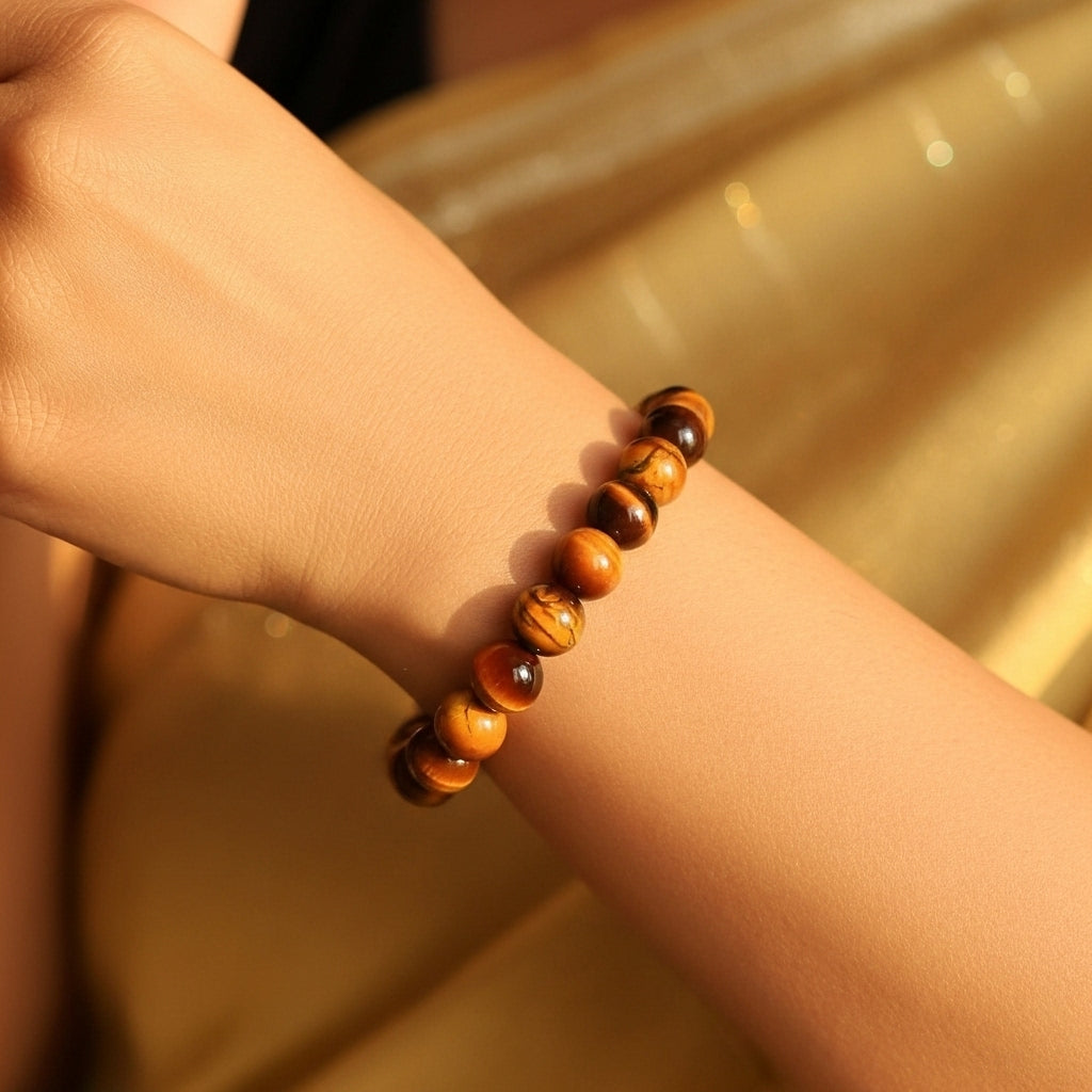 Multi-Stone Protection Bracelet – Black Tourmaline, Tiger Eye & Sulemani