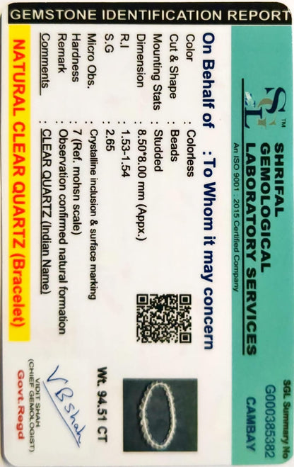 Ocean Calm Bracelet – Aquamarine & Clear Quartz Combo