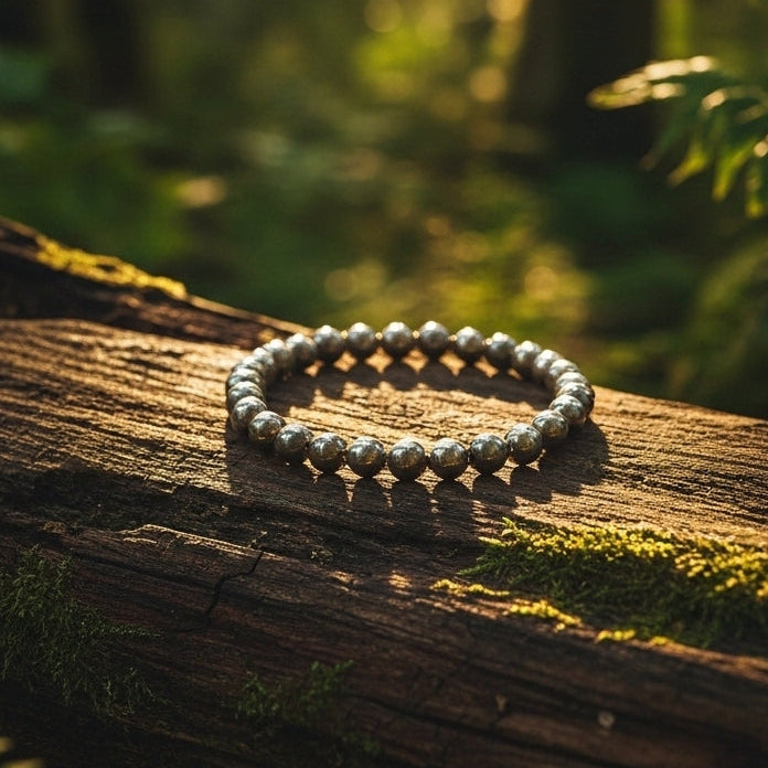Raw Pyrite Bracelet