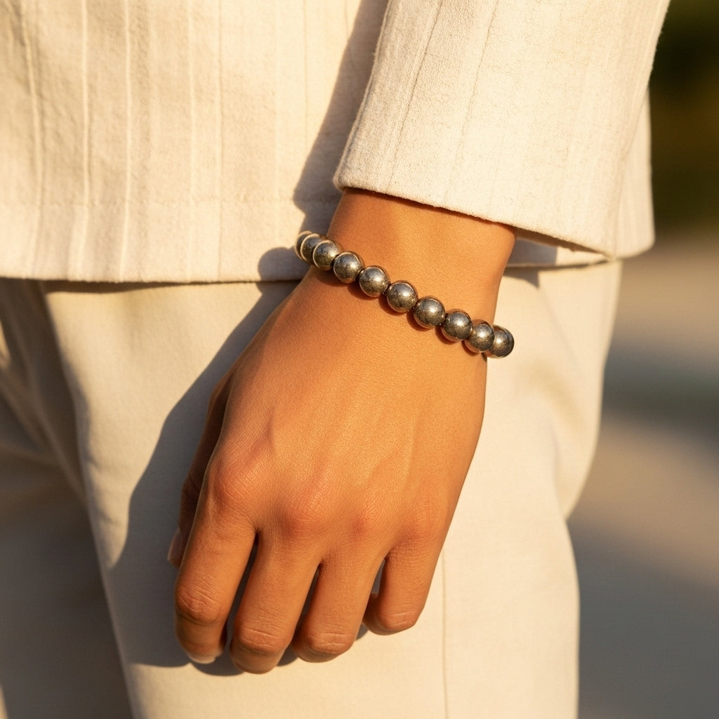 Raw Pyrite Bracelet