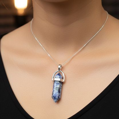 Sodalite Pencil Pendant