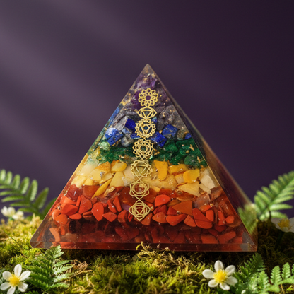 7 Chakra Orgone Pyramid