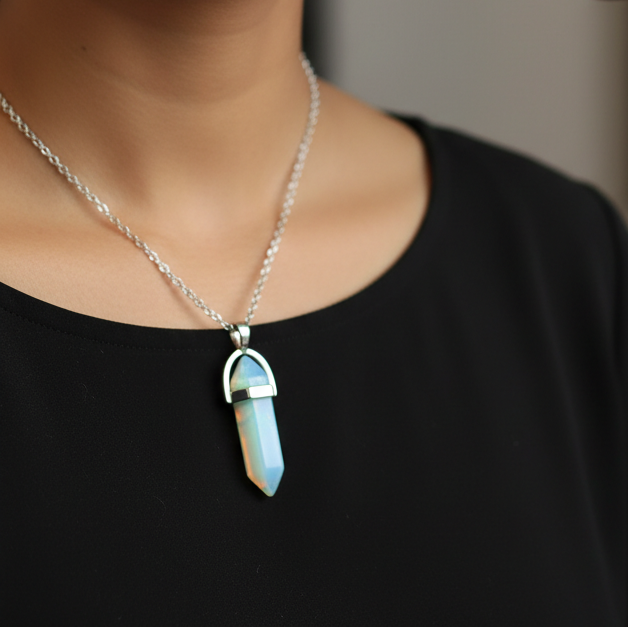 Opal Pencil Pendant