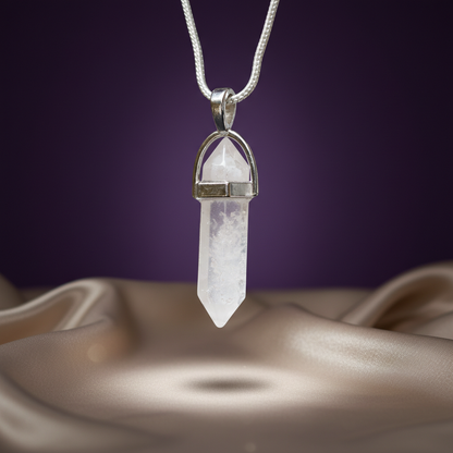 Clear Quartz Pencil Pendant