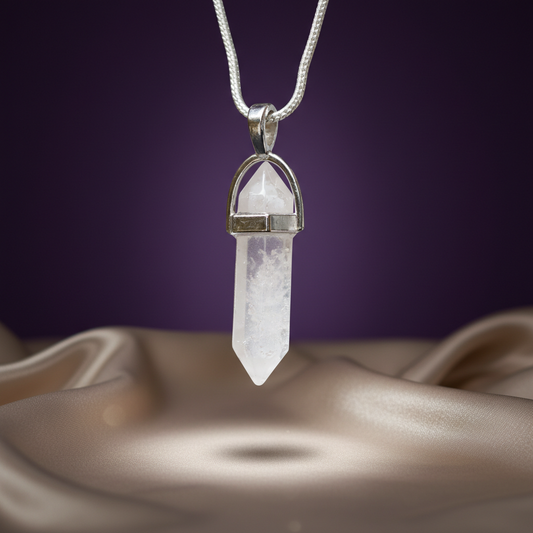 Clear Quartz Pencil Pendant