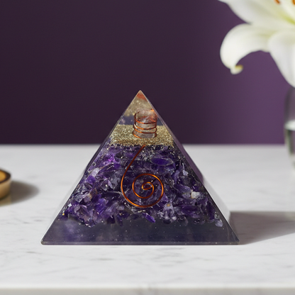 Amethyst Stone Pyramid