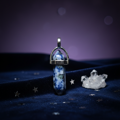 Sodalite Pencil Pendant