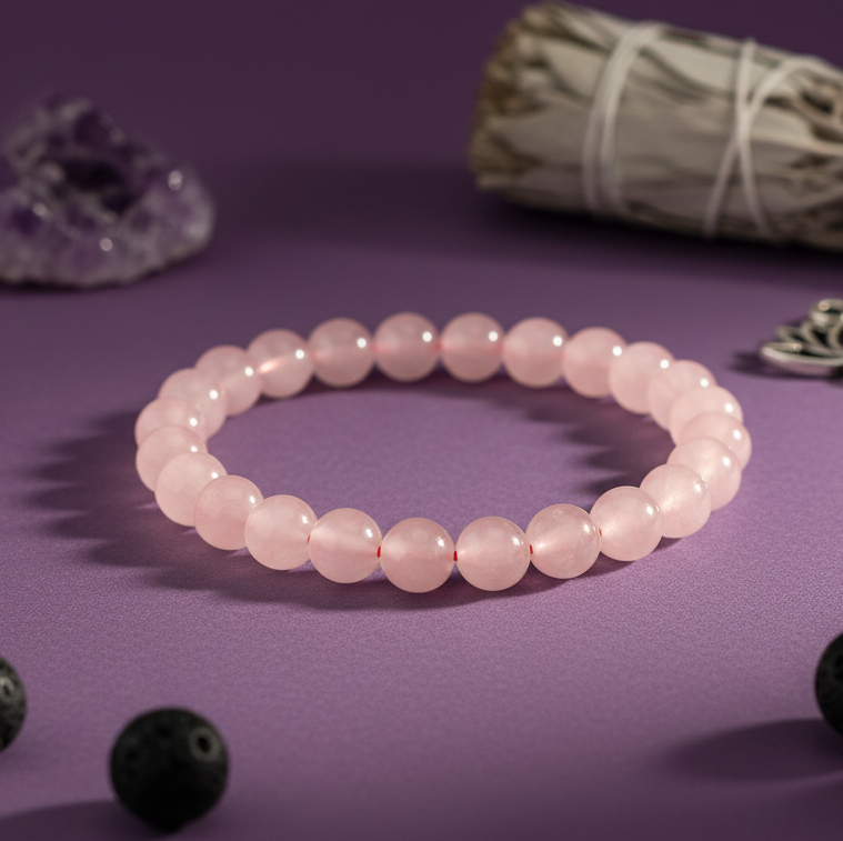 Pink Rose Quartz Bracelet