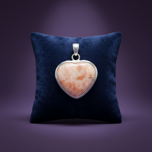 Sunstone Heart Pendant