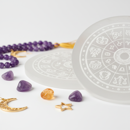Selenite Charging Plate – Cleanse & Recharge Crystals Naturally | Comes with Certificate of Authenticity