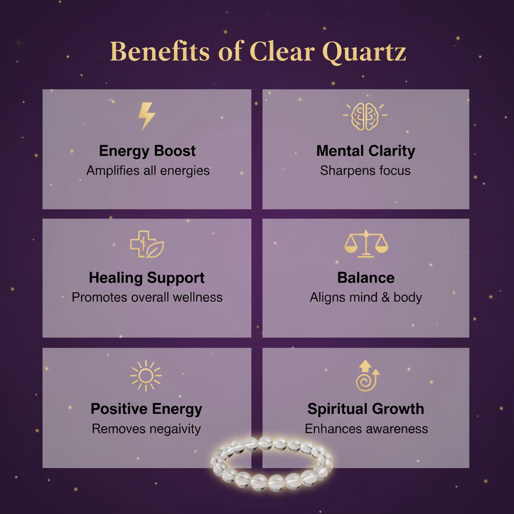 Clear Quartz Crystal Bracelet
