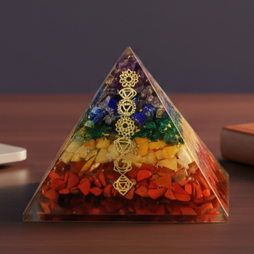 7 Chakra Orgone Pyramid