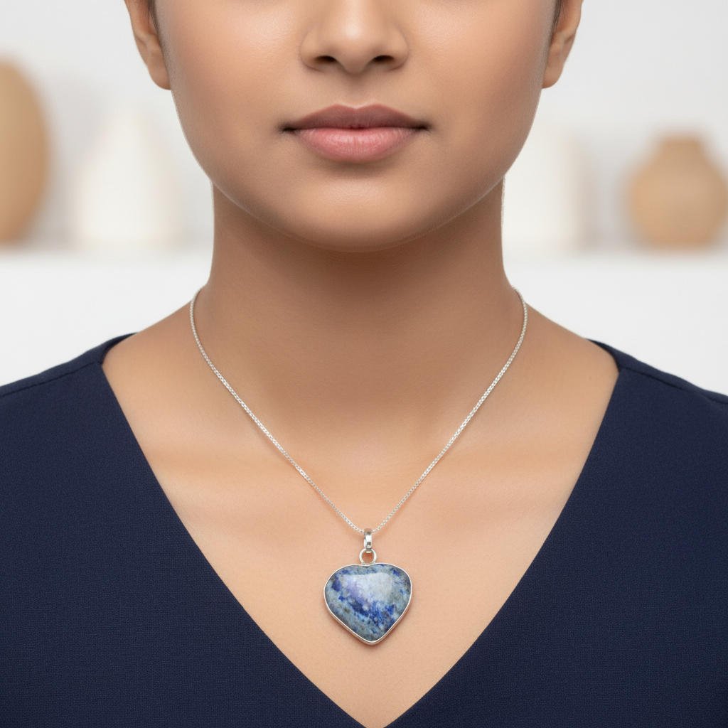 Lapis Lazuli Heart Necklace