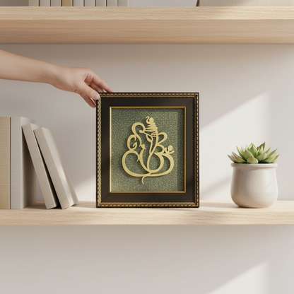 Ganesha Raw Pyrite Frame