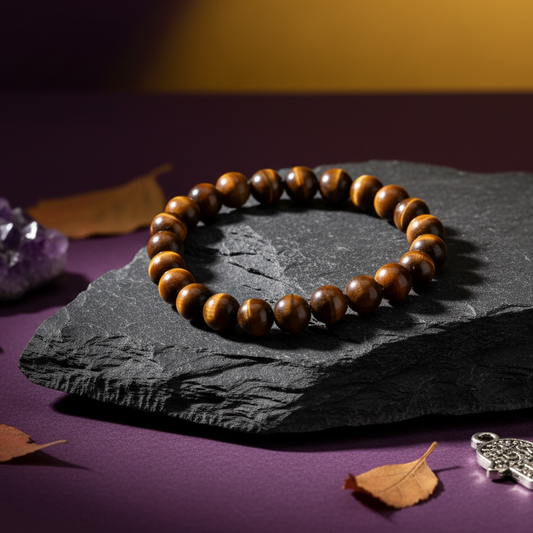 Tiger Eye Energy Bracelet | Enhances Confidence, Motivation & Stability | Certified Healing Stone