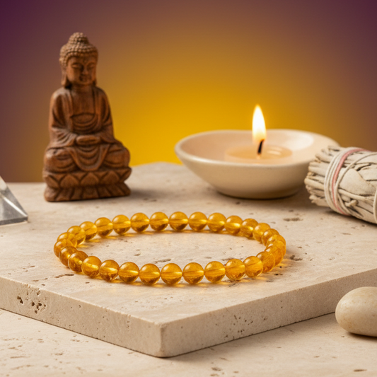 Certified Citrine Bracelet for Wealth, Confidence & Positivity