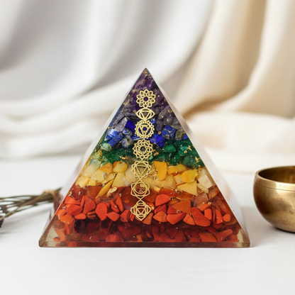 7 Chakra Orgone Pyramid