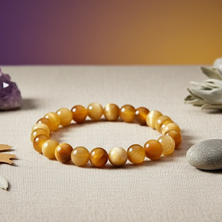 Certified Cat’s Eye Bracelet for Protection, Intuition & Good Fortune | Shields from Evil Eye | With Certificate