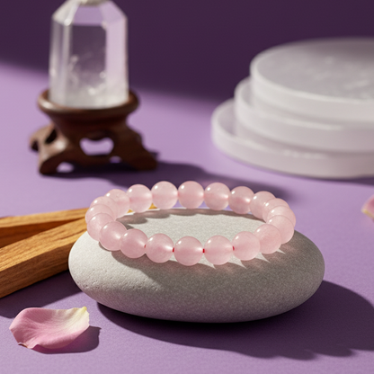 Pink Rose Quartz Bracelet