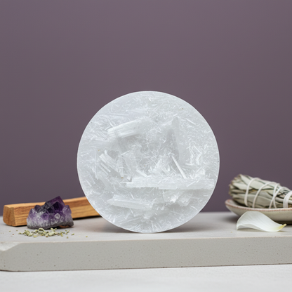 Dhanyog Bracelet + Free Raw Selenite Plate