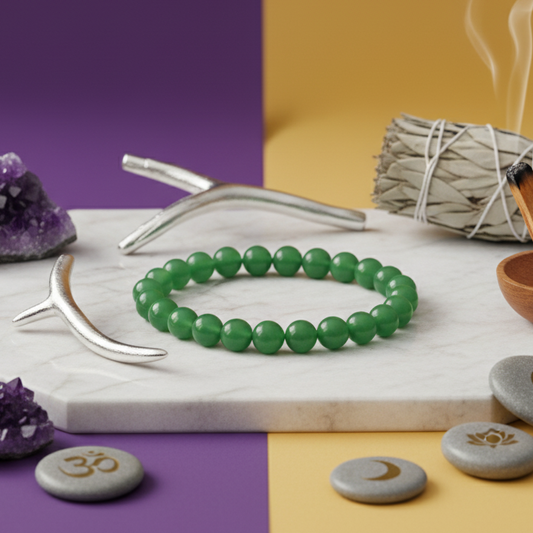 Healing Green Aventurine Stone Bracelet with Authenticity Certificate